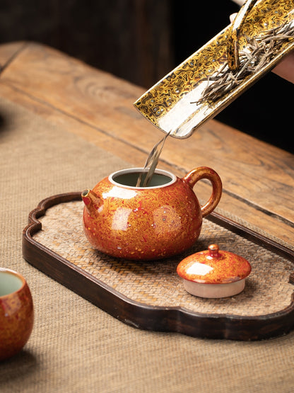 Handmade Lacquer Teapot Set