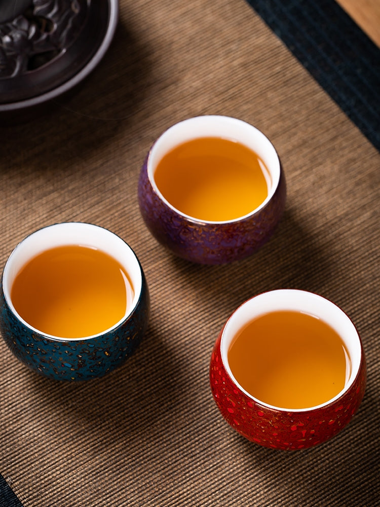 Lacquer Tea Cups Ceramic Teacups