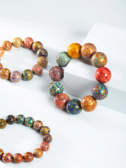 Fine Natural Lacquer Bead Strings1.2CM