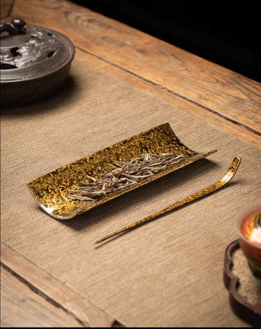 Lacquer Handmade Sandalwood Tea Accessories Set