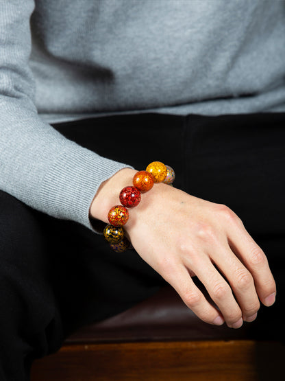 Fine Natural Lacquer Bead Strings1.2CM