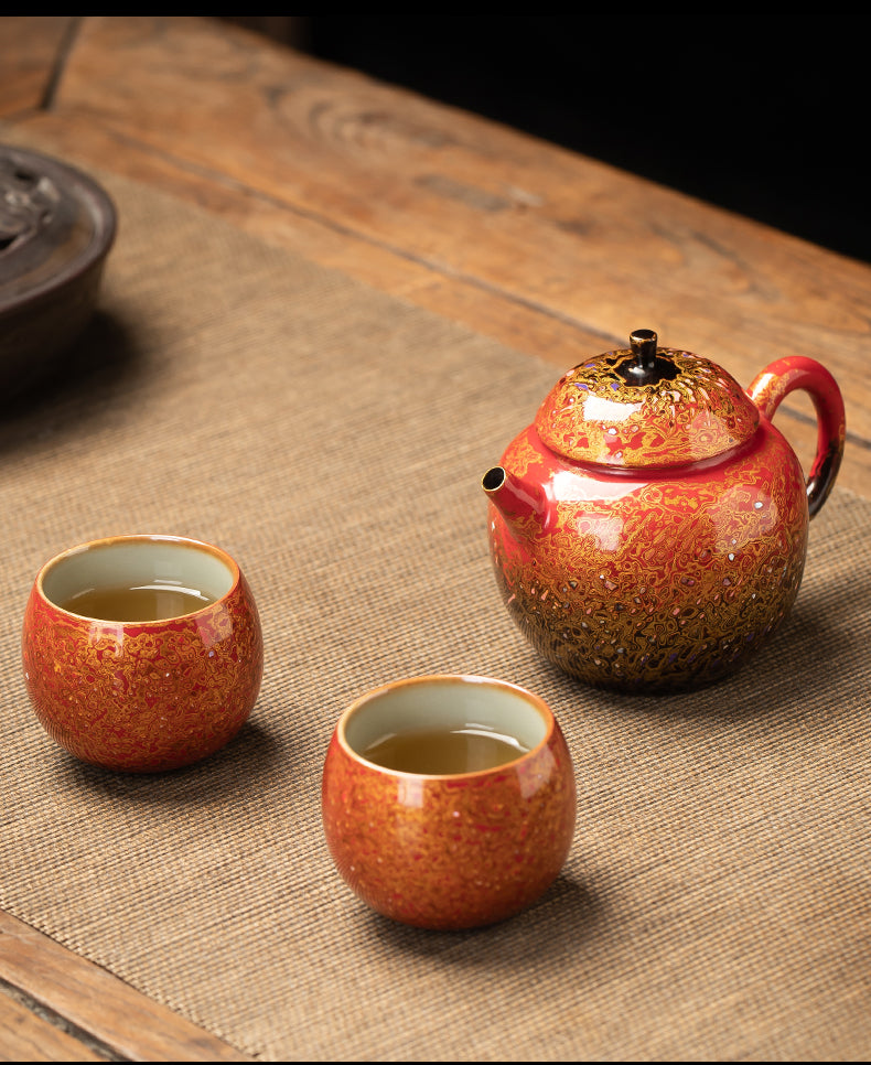 Handmade Lacquer Teapot Set