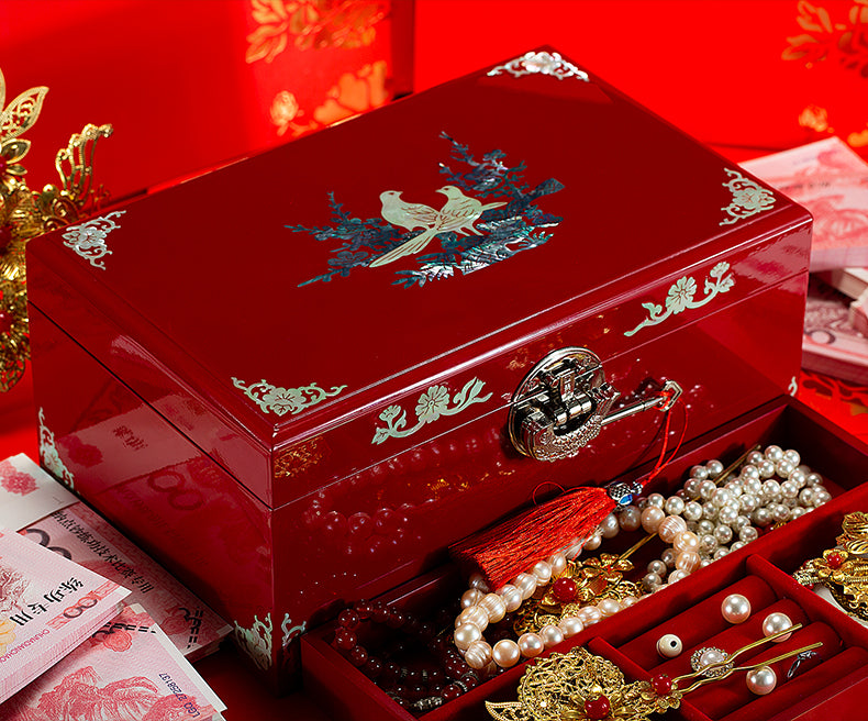 Tin Lacquer Jewelry Box