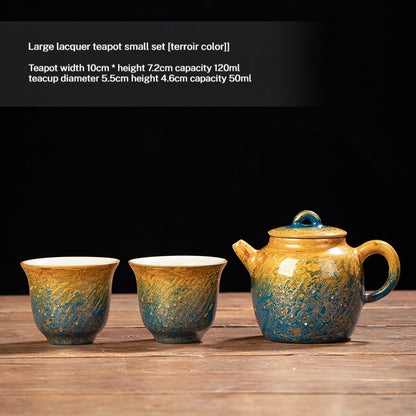 Handmade Lacquer Teapot Set