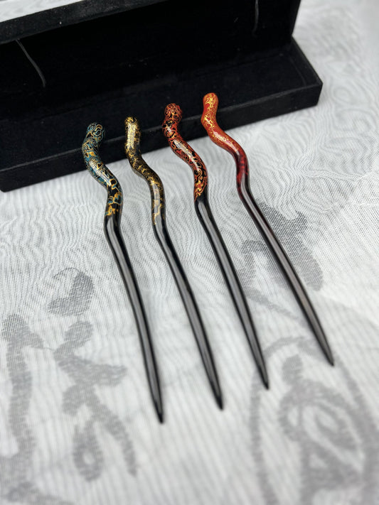 Handmade Wooden Lacquerware Hairpin