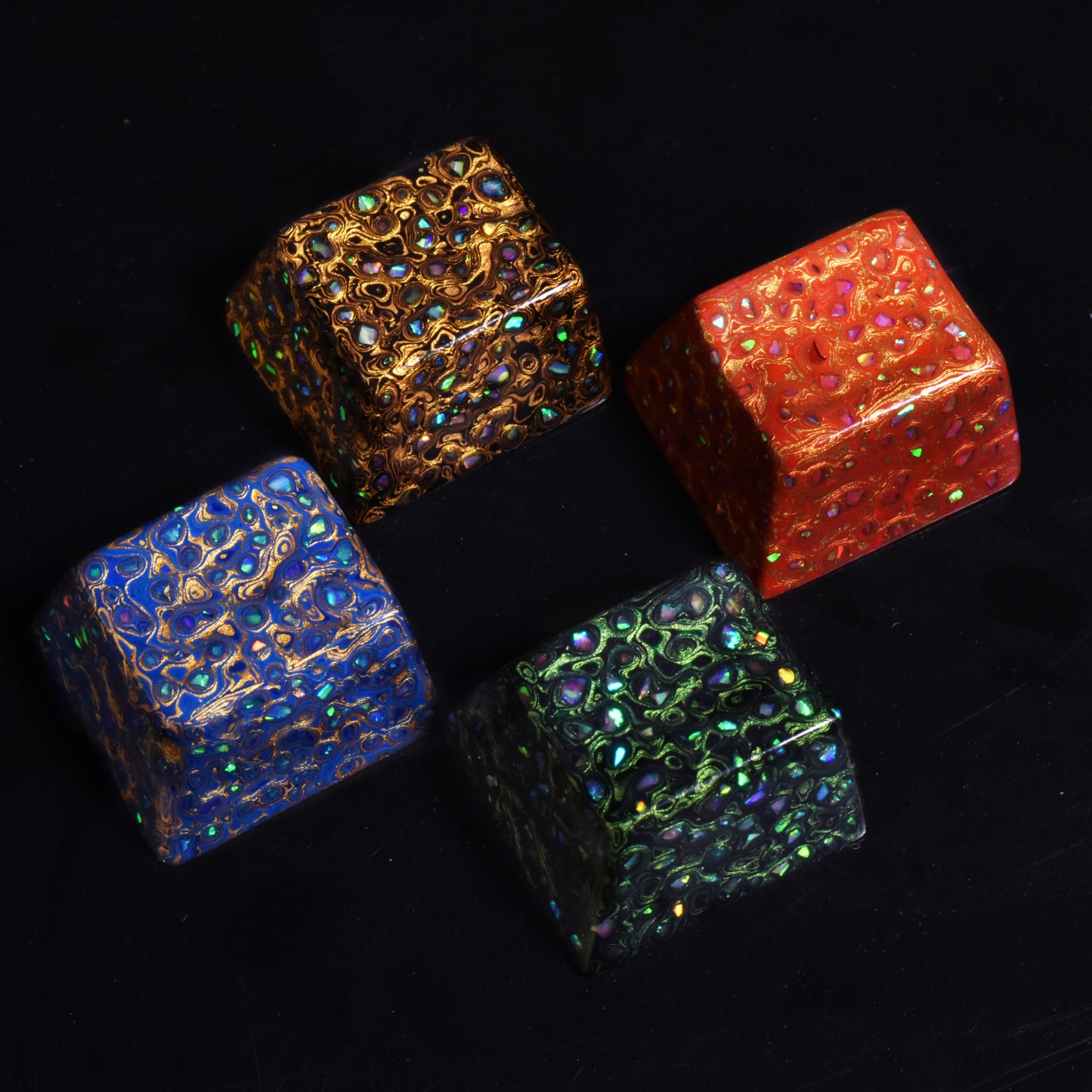 Lacquered keyboard keycaps