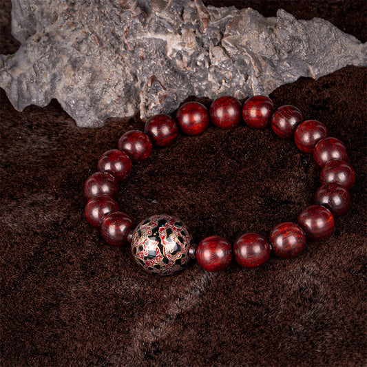 Lacquered Sandalwood Hand Beads